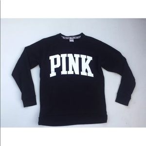 Pink by Victoria’s Secret black sweatshirt size XS